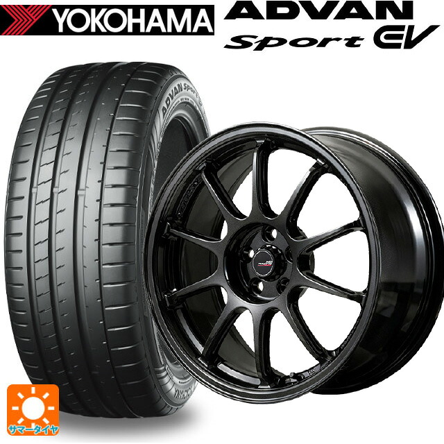 235/45R18 98Y XL ヨコハマ アドバンスポーツ EV V108 正規品 エムアイディー MIDレーシング R10 エボ BLM 18-8.5J 国産車用 サマータイヤホイール4本セット 157,450円