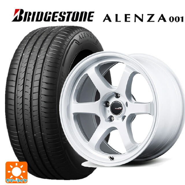 235/60R18 103W ブリヂストン アレンザ001 正規品 エムアイディー MIDレーシング R06 ホワイト 18-7.5J 国産車用 サマータイヤホイール4本セット｜タイヤホイール専門店コニシタイヤ