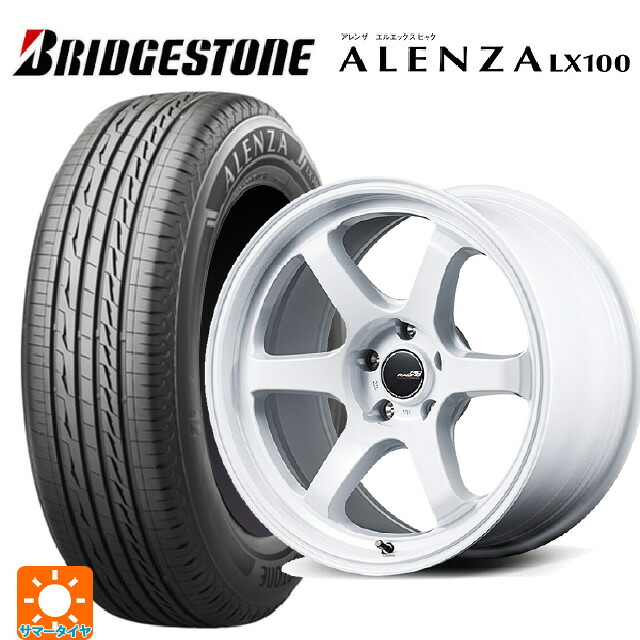 235/60R18 103H ブリヂストン アレンザLX100 正規品 # エムアイディー MIDレーシング R06 ホワイト 18-7.5J 国産車用 サマータイヤホイール4本セット|タイヤホイール専門店コニシタイヤ