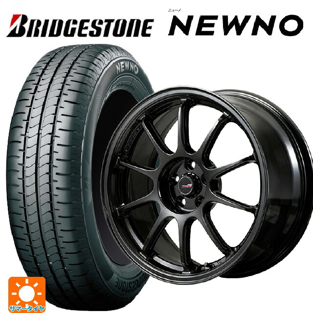 2026年製 215/45R17 91W XL ブリヂストン ニューノ 正規品 # エムアイディー MIDレーシング R10 エボ BLM 17-8J 国産車用 サマータイヤホイール4本セット 103,351円