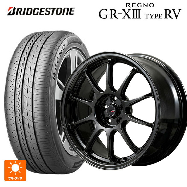215/50R17 95V XL ブリヂストン レグノ GR-X3 タイプ RV 正規品 # エムアイディー MIDレーシング R10 エボ BLM 17-7J 国産車用 サマータイヤホイール4本セット｜タイヤホイール専門店コニシタイヤ 136,645円