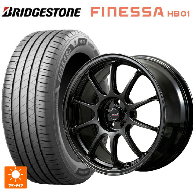 225/45R17 94W XL ブリヂストン フィネッサ HB01 正規品 # エムアイディー MIDレーシング R10 エボ BLM 17-8J 国産車用 サマータイヤホイール4本セット｜タイヤホイール専門店コニシタイヤ