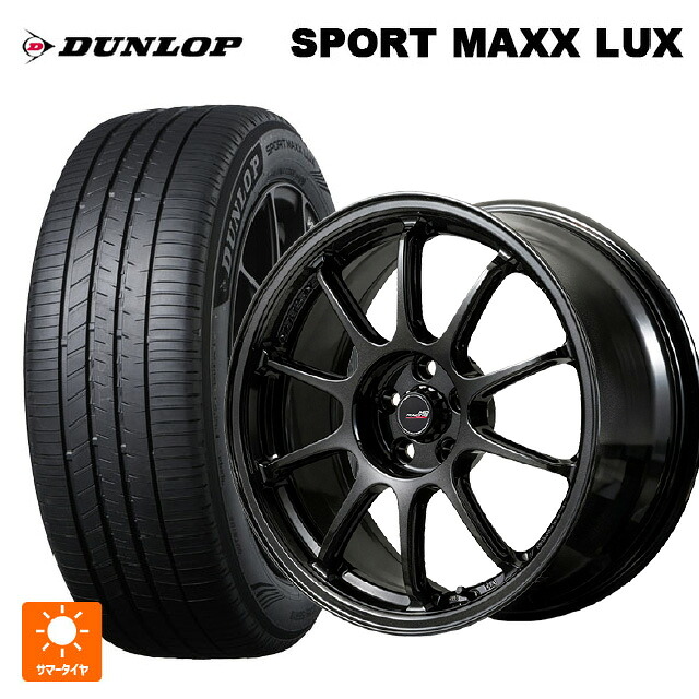 245/45R18 100W XL ダンロップ スポーツ マックス ラックス エムアイディー MIDレーシング R10 エボ BLM 18-8.5J 国産車用 サマータイヤホイール4本セット｜タイヤホイール専門店コニシタイヤ