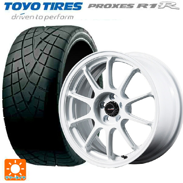 225/50R16 92V トーヨー プロクセス R1R エムアイディー MIDレーシング R10 エボ WHI 16-7J 国産車用 サマータイヤホイール4本セット