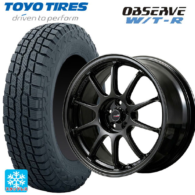245/65R17 111Q XL トーヨー オブザーブ W/T-R エムアイディー MIDレーシング R10 エボ BLM 17-7J 国産車用 スタッドレスタイヤホイール4本セット