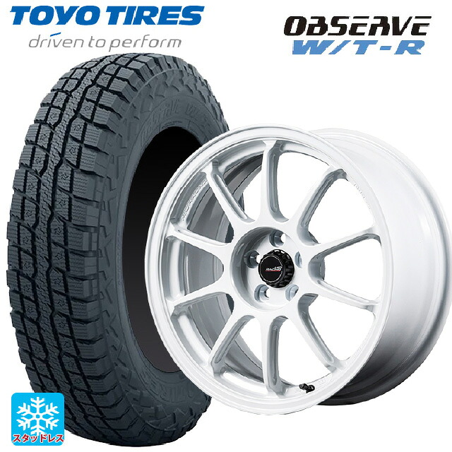 245/65R17 111Q XL トーヨー オブザーブ W/T-R エムアイディー MIDレーシング R10 エボ WHI 17-7J 国産車用 スタッドレスタイヤホイール4本セット