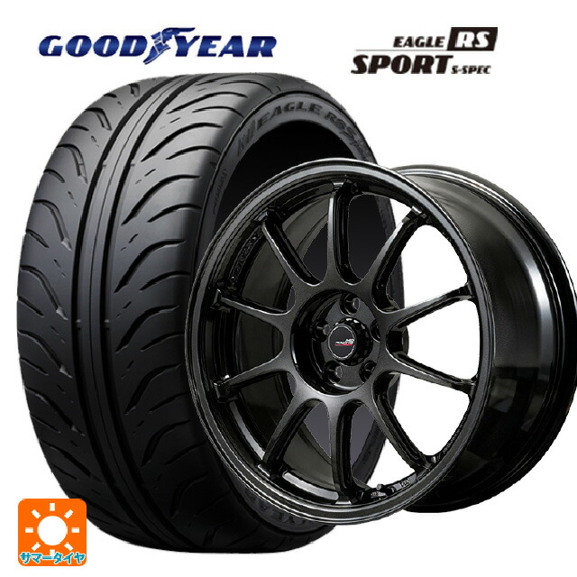225/40R18 88W グッドイヤー イーグル RS スポーツ S-スペック エムアイディー MIDレーシング R10 エボ BLM 18-7.5J 国産車用 サマータイヤホイール4本セット