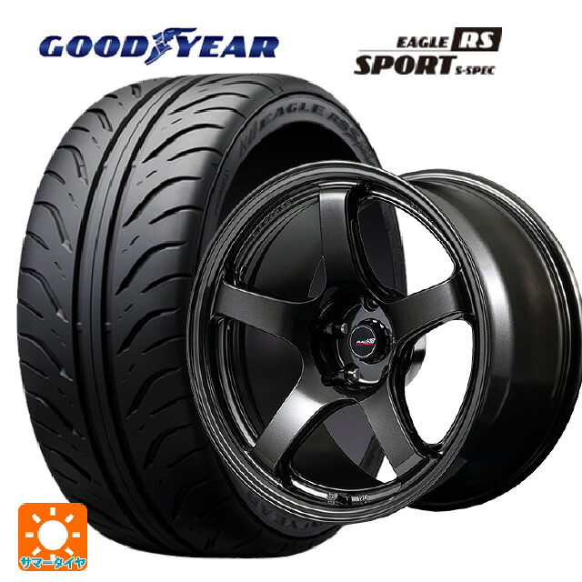 225/40R18 88W グッドイヤー イーグル RS スポーツ S-スペック エムアイディー MIDレーシング R50 エボ BLM 18-7.5J 国産車用 サマータイヤホイール4本セット