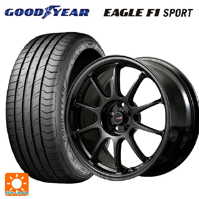 195/50R16 84V グッドイヤー イーグルF1 スポーツ エムアイディー MIDレーシング R10 エボ BLM 16-6.5J 国産車用 サマータイヤホイール4本セット|タイヤホイール専門店コニシタイヤ