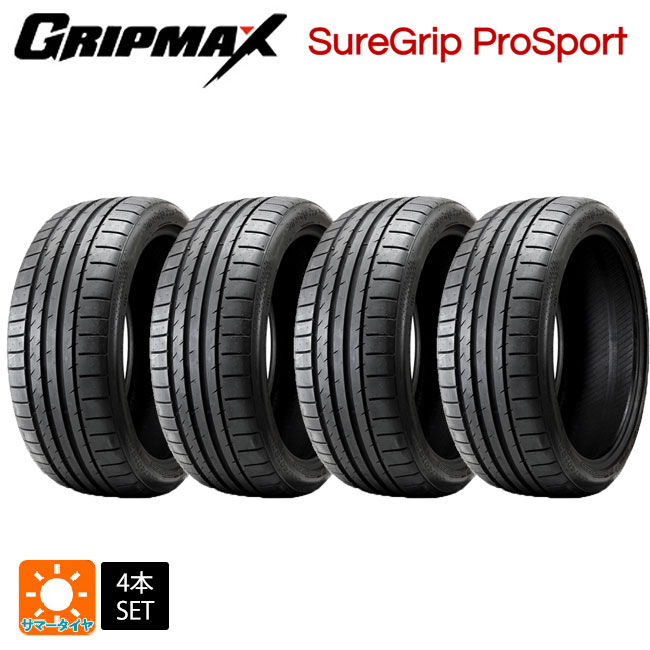 サマータイヤ4本 215/45R18 93Y XL 18インチ グリップマックス シュアグリップ プロスポーツ ブラックレター GRIPMAX Sure Grip ProSport (BSW) 新品