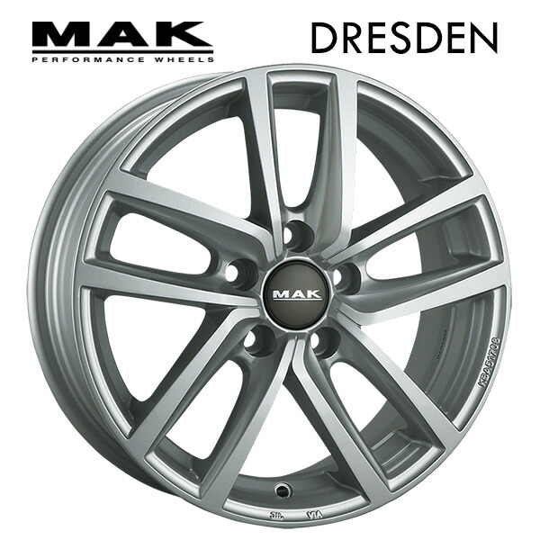 阿部商会 マック ドレスデン シルバー 16×6.5 +42 5/100 57.1新品ホイール1本|タイヤホイール専門店コニシタイヤ