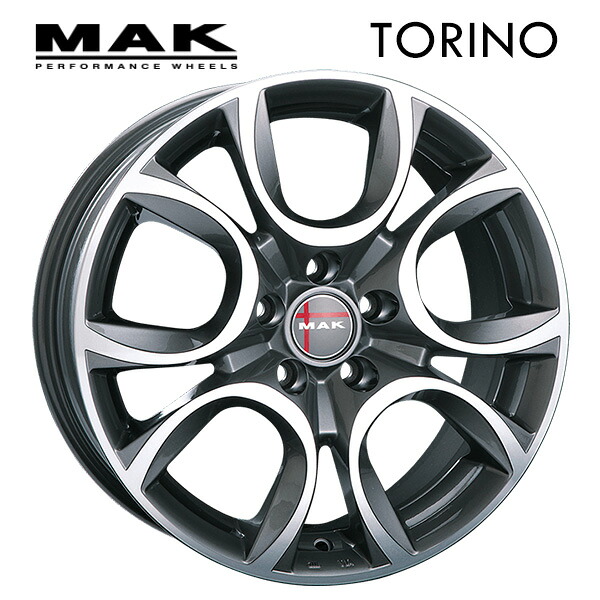 阿部商会 MAK TORINO ガンメタリックミラー