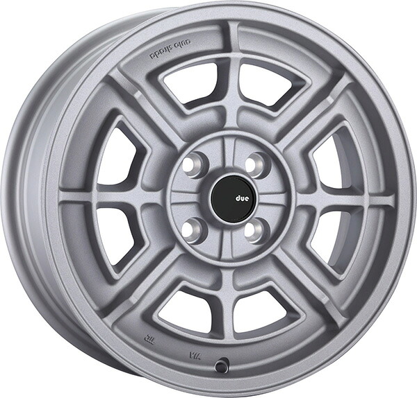 阿部商会 アウトストラーダ・デュエ サンドシルバー 15&times;6 +33 4/98 58.1新品ホイール1本｜タイヤホイール専門店コニシタイヤ