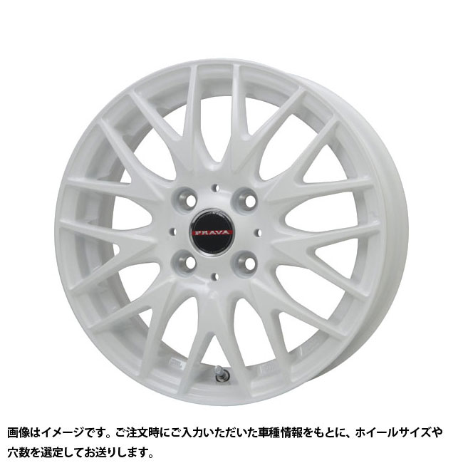 ビックウェイ レイシーン プラバ 9M Jr2 WH 14×4.5 +44 4/100 新品ホイール1本