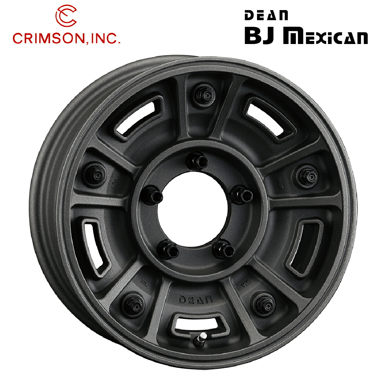 クリムソン ディーン BJ メキシカン ショットチャコールブラック 16&times;8 &plusmn;0 5/150 110.2新品ホイール1本｜タイヤホイール専門店コニシタイヤ