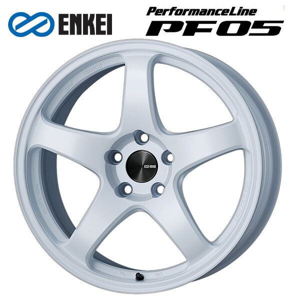エンケイ パフォーマンスライン PF05 W 17×7.5 +45 5/100 新品ホイール1本|タイヤホイール専門店コニシタイヤ