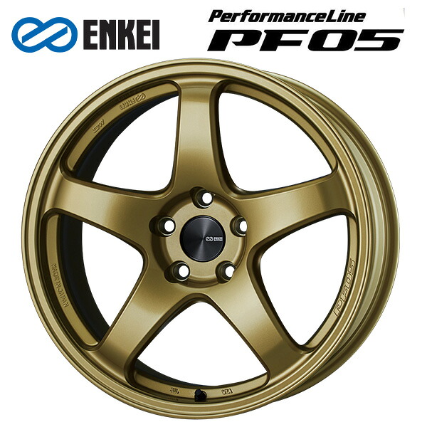 エンケイ パフォーマンスライン PF05 GO 17×7.5 +45 5/100 新品ホイール1本|タイヤホイール専門店コニシタイヤ