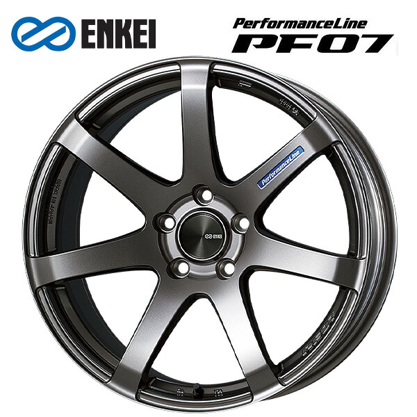 エンケイ パフォーマンスライン PF07 DS 19&times;8.5 +38 5/112 新品ホイール1本｜タイヤホイール専門店コニシタイヤ