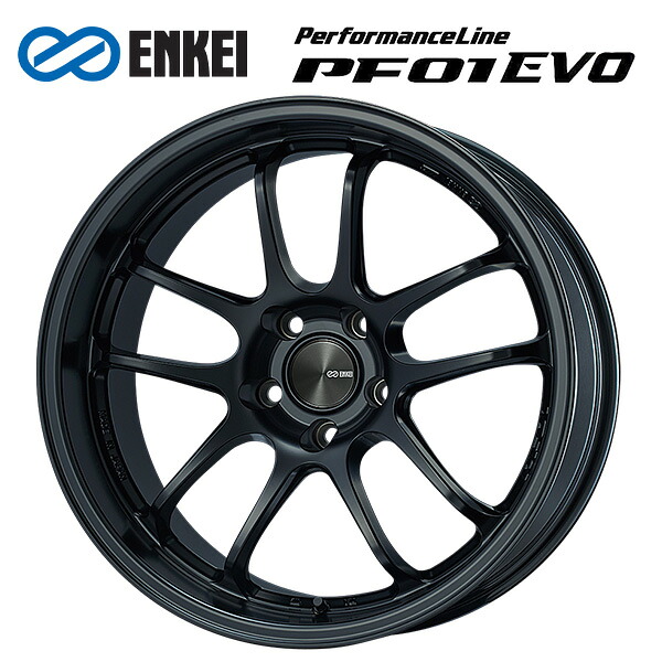 エンケイ パフォーマンスライン PF01 EVO マットブラック 17×9.5 +35 5/114.3 新品ホイール1本