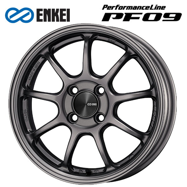 エンケイ パフォーマンスライン PF09 DS 15×6 +42 4/100 新品ホイール1本|タイヤホイール専門店コニシタイヤ