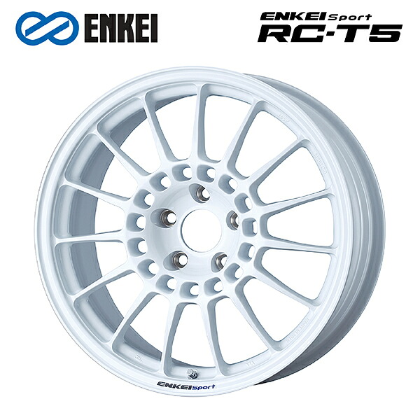 エンケイ エンケイスポーツ RC-T5 White 18×9 +45 5/100 75新品ホイール1本