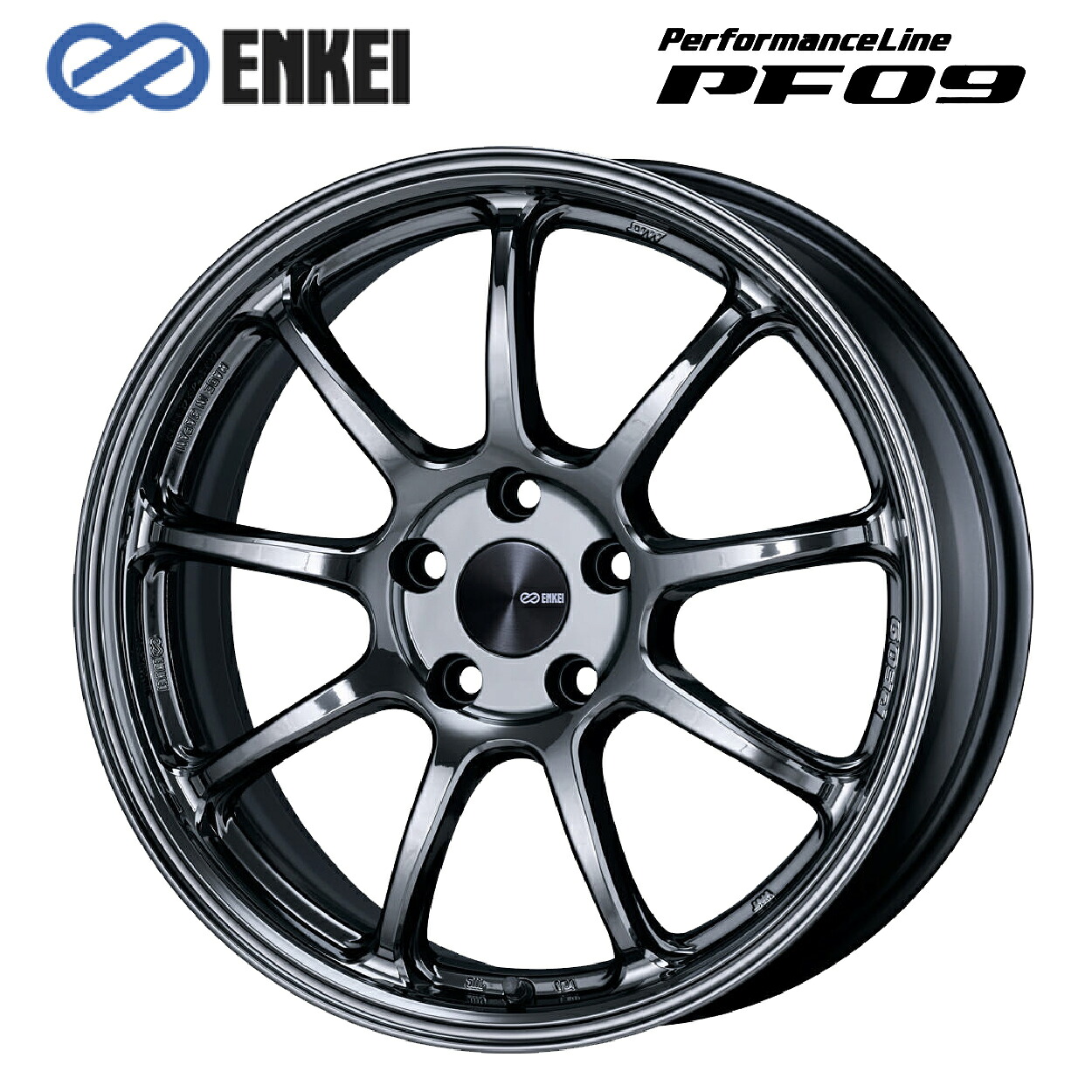 在庫有 エンケイ パフォーマンスライン PF09 # SBK 18×7.5 +48 5/114.3 新品ホイール1本