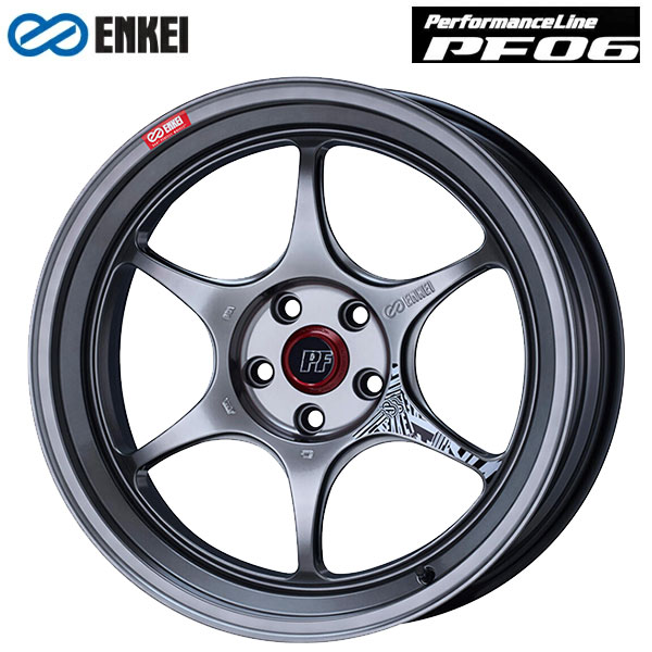 エンケイ パフォーマンスライン PF06 ハイパーシルバー 17×8.5 +30 5/114.3 75新品ホイール1本|タイヤホイール専門店コニシタイヤ