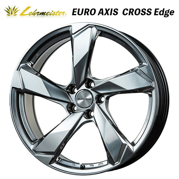 ユーロアクシス クロスエッジ クロームハイパーシルバー 18×7.5 +49 5/108 63.4新品ホイール1本|タイヤホイール専門店コニシタイヤ