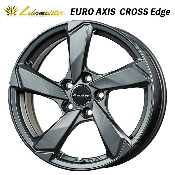 ユーロアクシス クロスエッジ マットチタニウム 17×6.5 +39 5/100 57.1新品ホイール1本