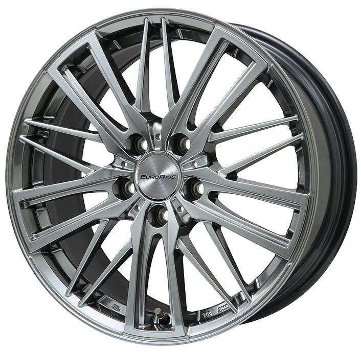 ユーロアクシス ガヤ W5 クロームハイパーシルバー 20×8.5 +27 5/112 66.6新品ホイール1本