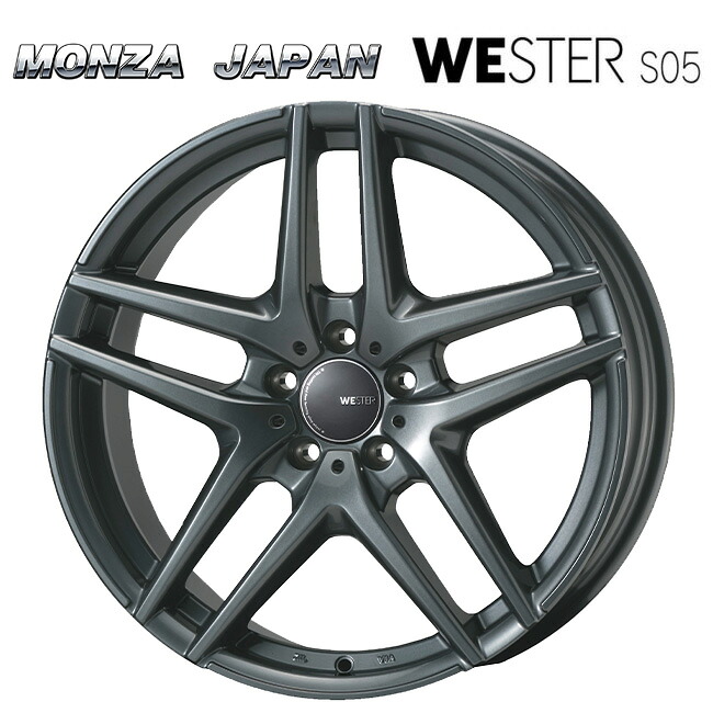 ジャパン三陽 ウェスター S05 ダークシルバー 18&times;7.5 +50 5/112 66.6新品ホイール1本｜タイヤホイール専門店コニシタイヤ