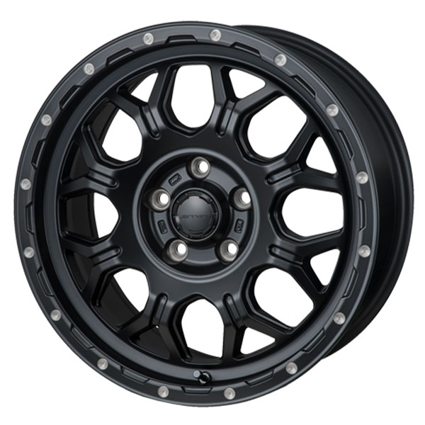 ジャパン三陽 ハイブロック　ジェラード サテンBK/リーミング 15×5.5 +38 5/100 新品ホイール1本