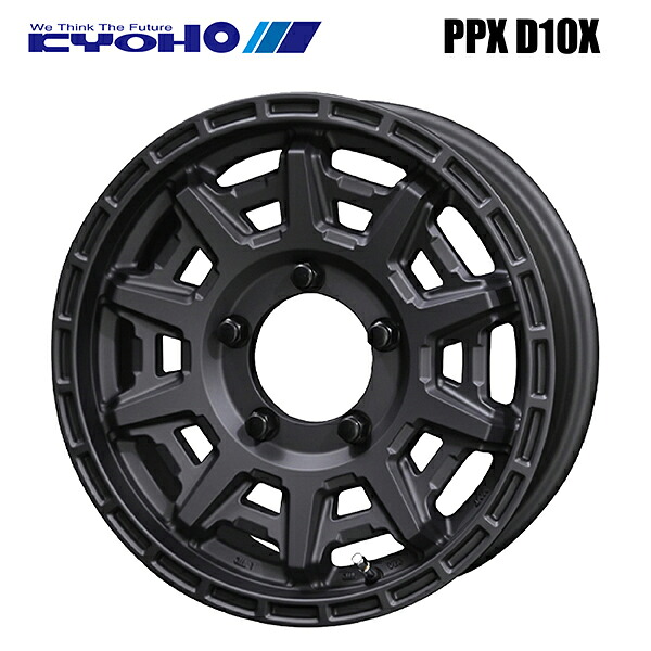 共豊 PPX D10X マットダークガンメタリック 16×5.5 +22 5/139.7 108.3新品ホイール1本|タイヤホイール専門店コニシタイヤ
