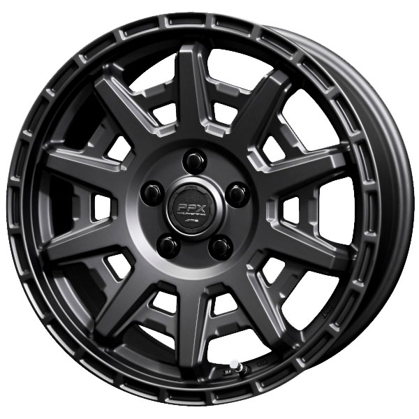 在庫有 共豊 PPX D10X # マットダークガンメタリック 15×6 +45 5/100 54.1新品ホイール1本|タイヤホイール専門店コニシタイヤ