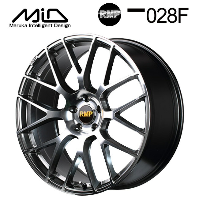 エムアイディー MID エクスクルーシブ 028F ハイパーメタルコートミラーカット 19×7.5 +48 5/114.3 73新品ホイール1本