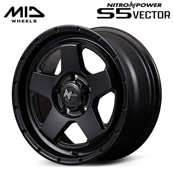 エムアイディー ナイトロパワー S5 ベクター BBK 18×8 +55 6/139.7 95.1新品ホイール1本