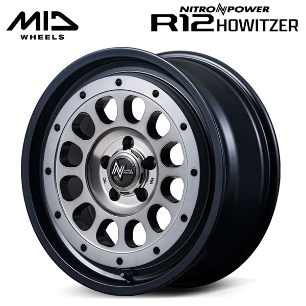 エムアイディー ナイトロパワー R12 ハウザー SSM 15×4.5 +45 4/100 67.1新品ホイール1本