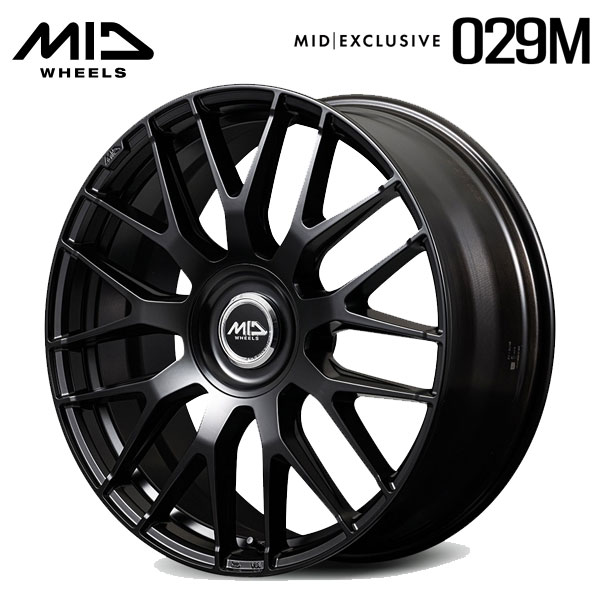 エムアイディー MID エクスクルーシブ 029F SBK 21×8.5 +45 10H(114.3/120) 73.1新品ホイール1本