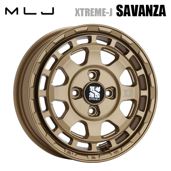 エムエルジェイ エクストリームJ サバンザ サテンブラック 16&times;7 +35 5/114.3 新品ホイール1本｜タイヤホイール専門店コニシタイヤ