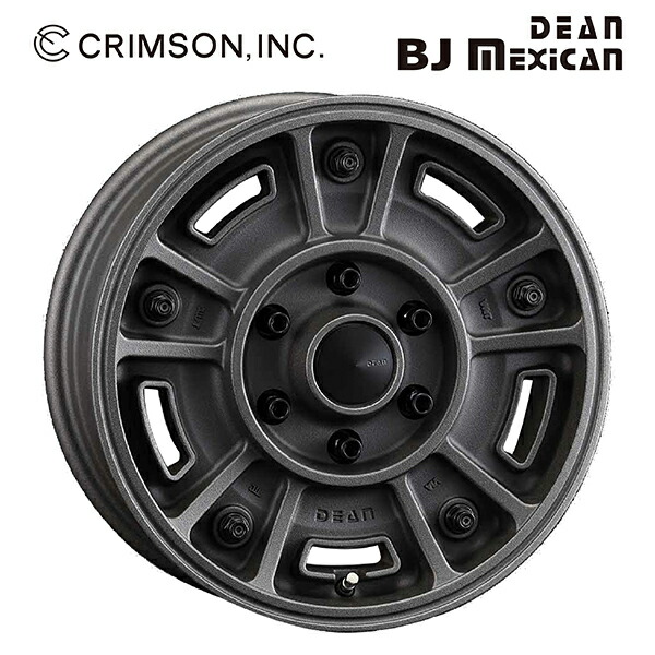 クリムソン ディーン BJ メキシカン ショットチャコールブラック 16×6.5 +25 6/139.7 106.2新品ホイール1本