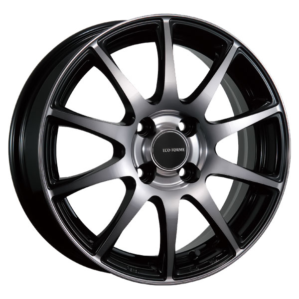 ブリヂストン エコフォルム CRS23 B/NB 14&times;5.5 +39 4/100 73新品ホイール1本｜タイヤホイール専門店コニシタイヤ