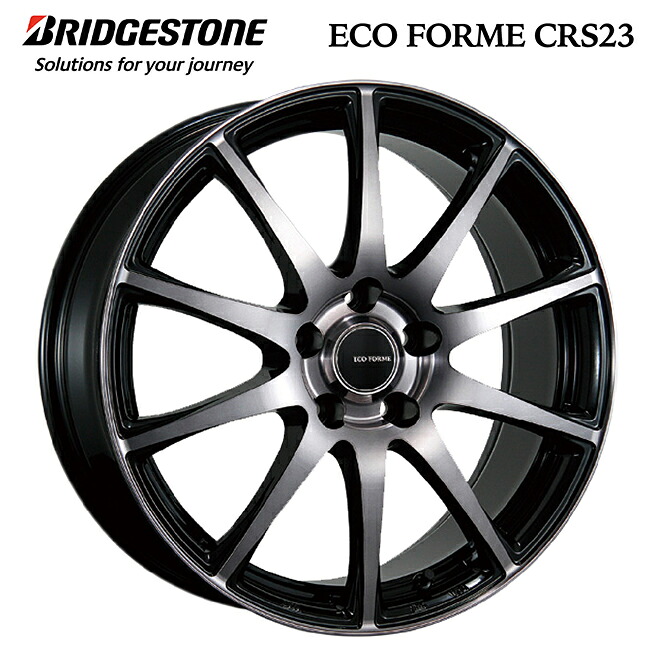 ブリヂストン エコフォルム CRS23 B/NB 16×6.5 +39トヨタ平座ナット対応 5/114.3 60新品ホイール1本