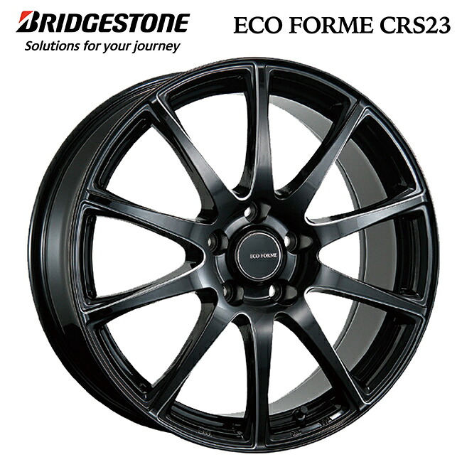 ブリヂストン エコフォルム CRS23 B/MN 17×7 +38 5/114.3 73新品ホイール1本