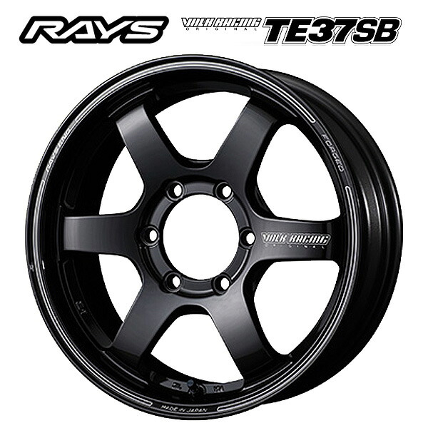 レイズ ボルクレーシング TE37SB PW 17×6.5 +37 6/139.7 新品ホイール1本