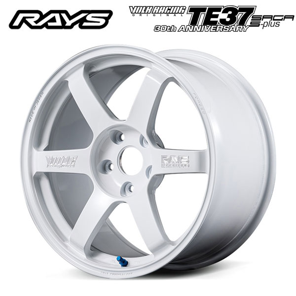 レイズ ボルクレーシング TE37サーガ S-プラス 30TH マシニングバージョン WH 17×7 +45 4/100 65新品ホイール1本