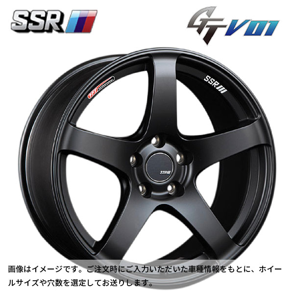 タナベ SSR GT V01 フラットブラック/レッドライン 17×7 +42 4/100 新品ホイール1本