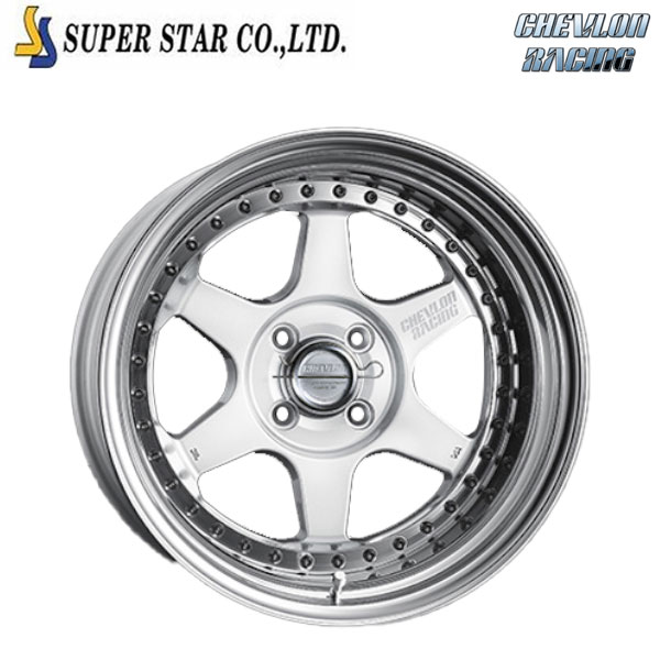 スーパースター シェブロンレーシング S1プラス オーバーヘッド WHITE 16×6 4/98 新品ホイール1本|タイヤホイール専門店コニシタイヤ