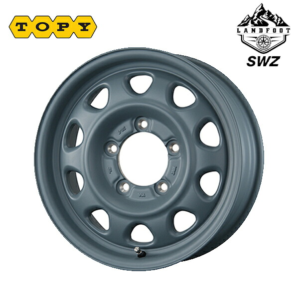 トピー ランドフット SWZ AF GRAY 16×5.5 +20 5/139.7 108.5新品ホイール1本 16,335円
