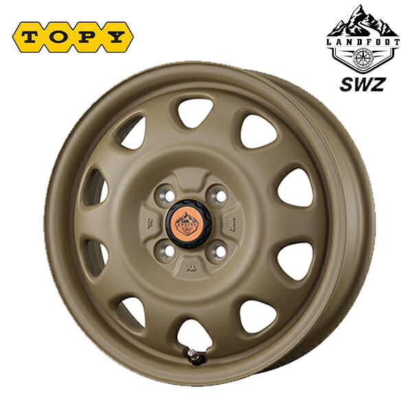 トピー ランドフット SWZ CAFE LATTE 15×4.5 +45 4/100 67新品ホイール1本