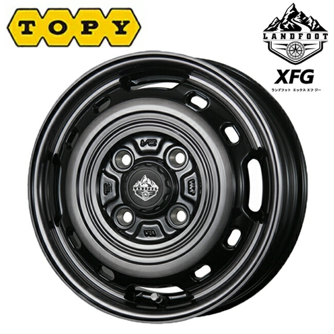 トピー ランドフット XFG SC/P 14×5 +39 4/100 67新品ホイール1本